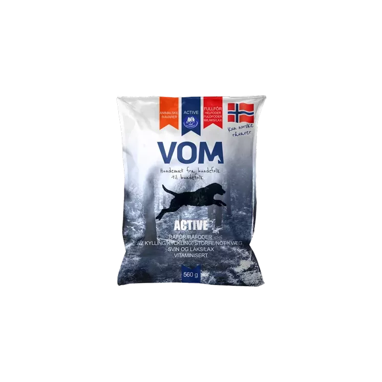 VOM Boulettes ACTIVE au Saumon – Aliment Complet – sachet 560 g