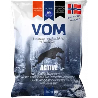 VOM Boulettes ACTIVE  Riche en Protéines – Aliment Complet – sachet 560 g