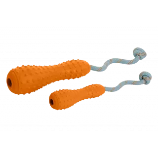 Jouet à lancer en caoutchouc Gourdo™ Campfire Orange