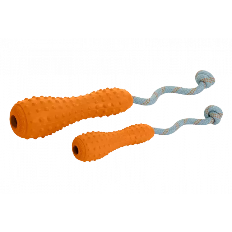 Jouet à lancer en caoutchouc Gourdo™ Campfire Orange